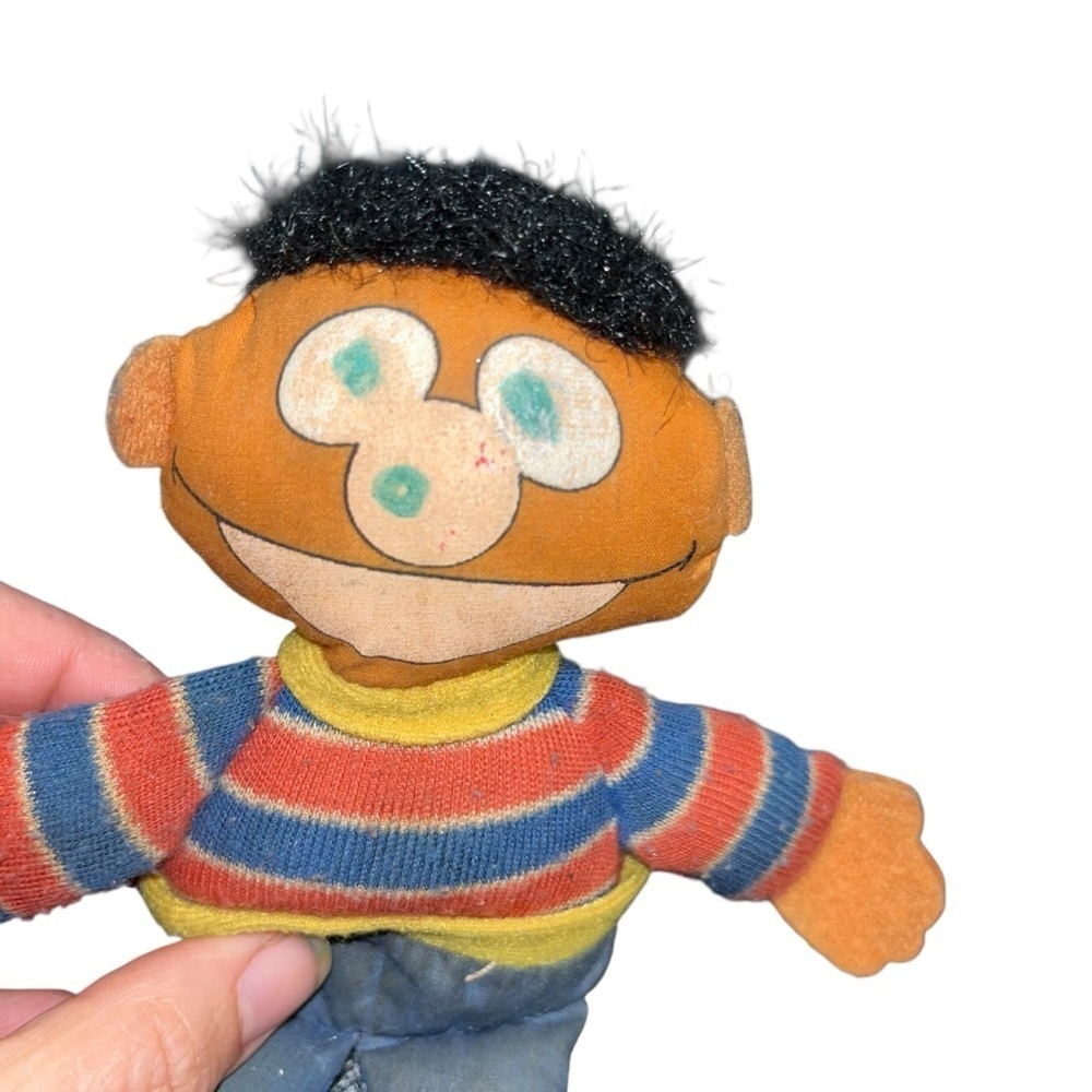 Vintage Sesame Street plush Ernie doll toy 5 inch